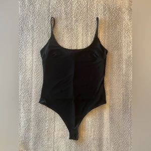 Black Scoopneck Bodysuit